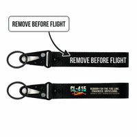 Thumbnail for Canadair CL-415EAF Hawk-Shaped Key Chains - Black - Original - Remove Before Flight