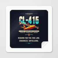Thumbnail for Canadair CL-415EAF - Original - Square Sticker - Peel