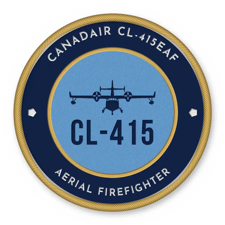 Canadair CL-415EAF Patches - Circle - Navy Sky