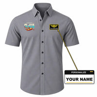 Thumbnail for Canadair CL-415EAF - Short Sleeve Shirt - Original - Gray + NAME