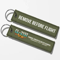Thumbnail for Canadair CL-215T Aviator Key Chains - Green Army - Remove Before Flight