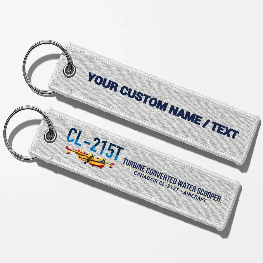 Canadair CL-215T Aviator Key Chains - White - Personalized