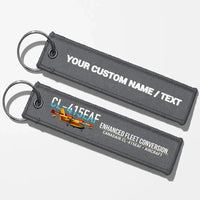 Thumbnail for Canadair CL-415EAF Aviator Key Chains - Gray - Personalized