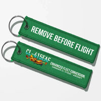 Thumbnail for Canadair CL-415EAF Aviator Key Chains - Green - Remove Before Flight