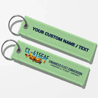 Thumbnail for Canadair CL-415EAF Aviator Key Chains - Light Green - Personalized
