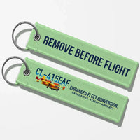 Thumbnail for Canadair CL-415EAF Aviator Key Chains - Light Green - Remove Before Flight
