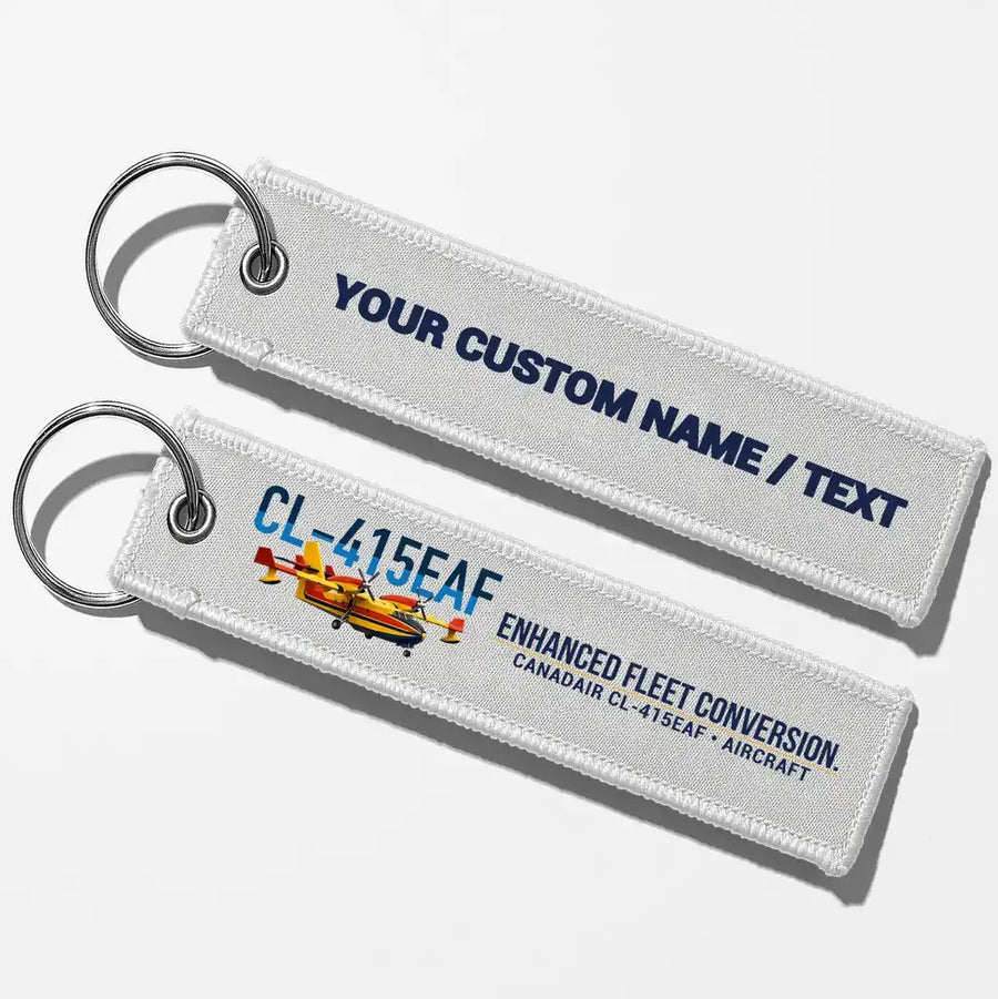 Canadair CL-415EAF Aviator Key Chains - White - Personalized
