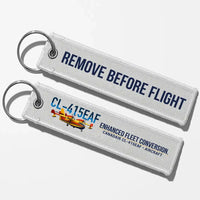 Thumbnail for Canadair CL-415EAF Aviator Key Chains - White - Remove Before Flight