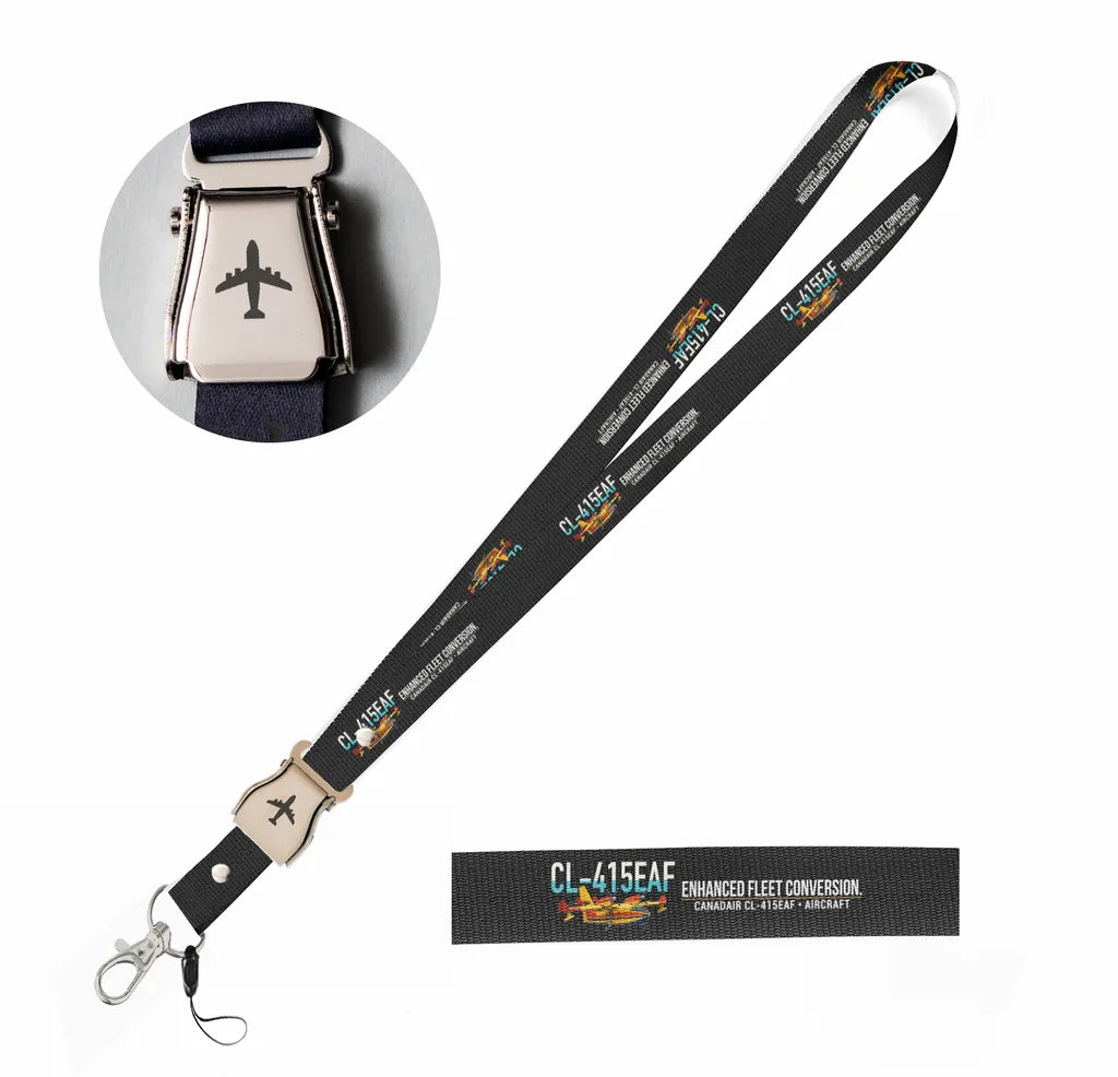 Canadair CL-415EAF seat belt lanyard - black