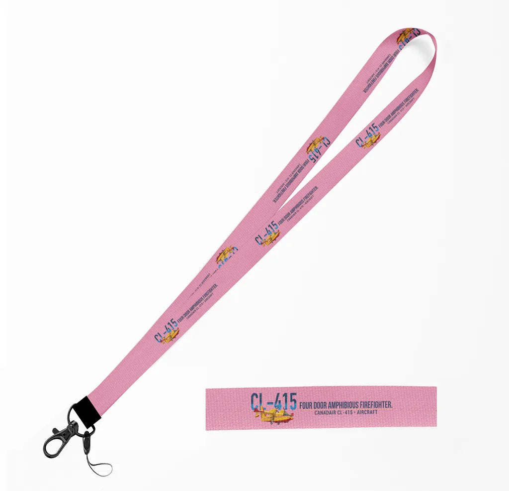 Canadair CL-415 lanyard - pink