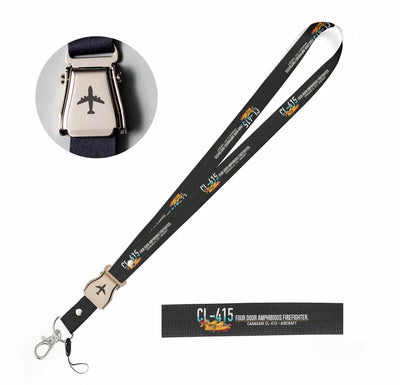 Canadair CL-415 seat belt lanyard - black
