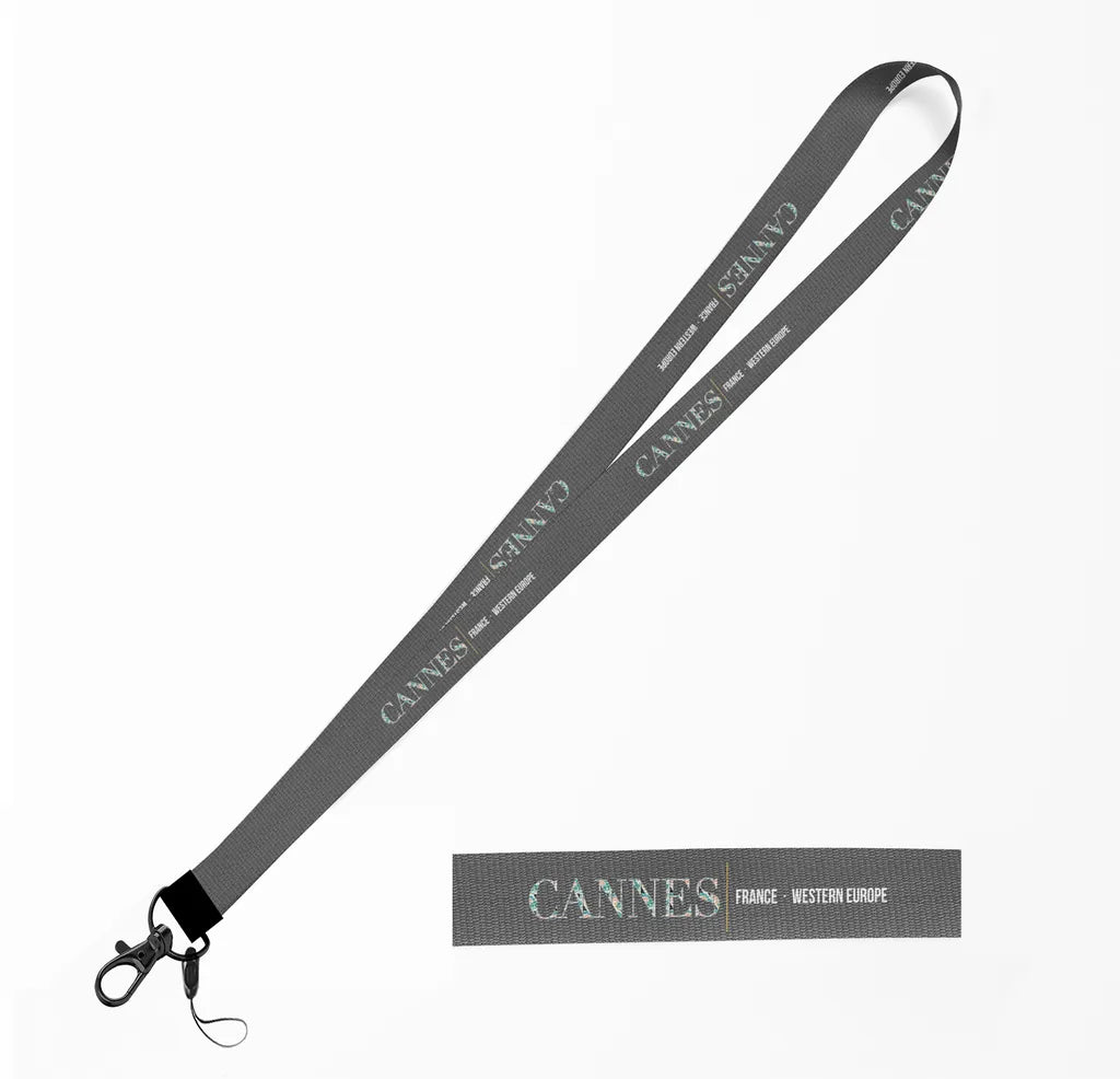 Cannes City Series lanyard - gray