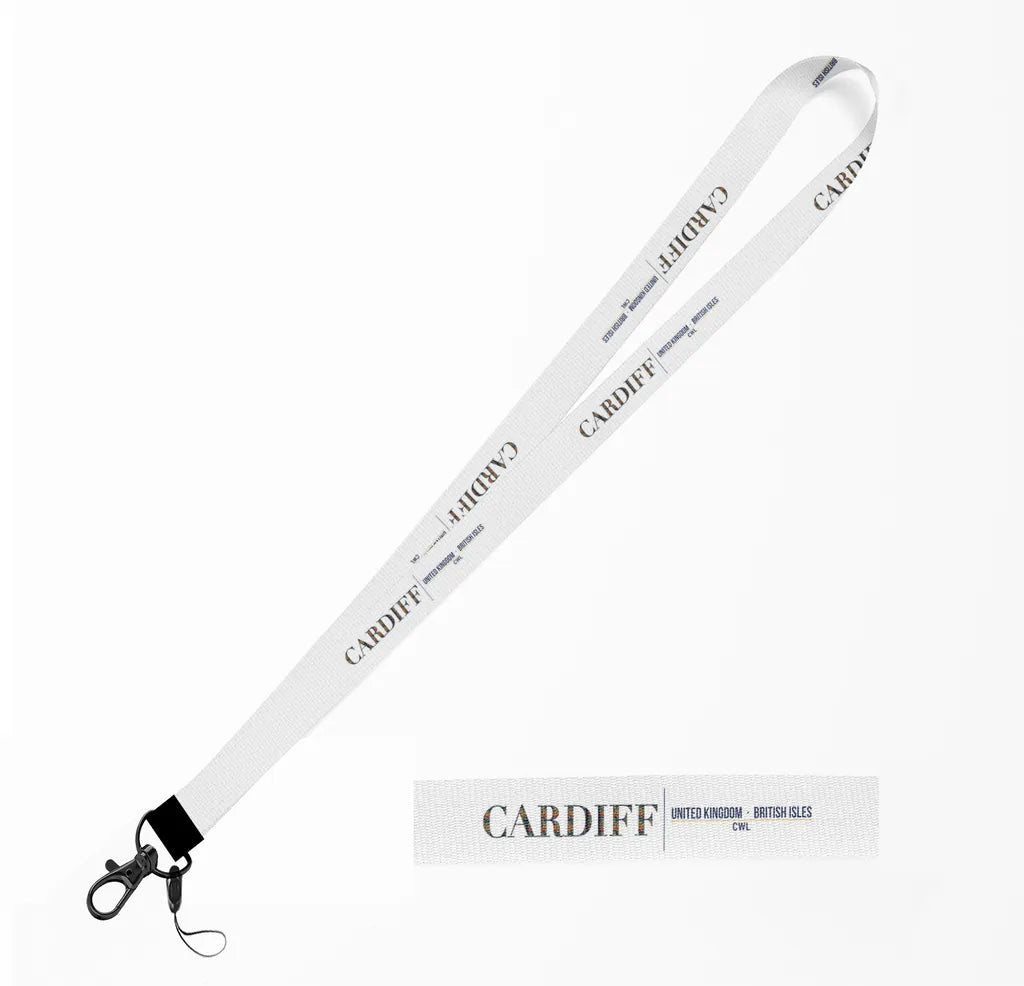 Cardiff City Series lanyard - white
