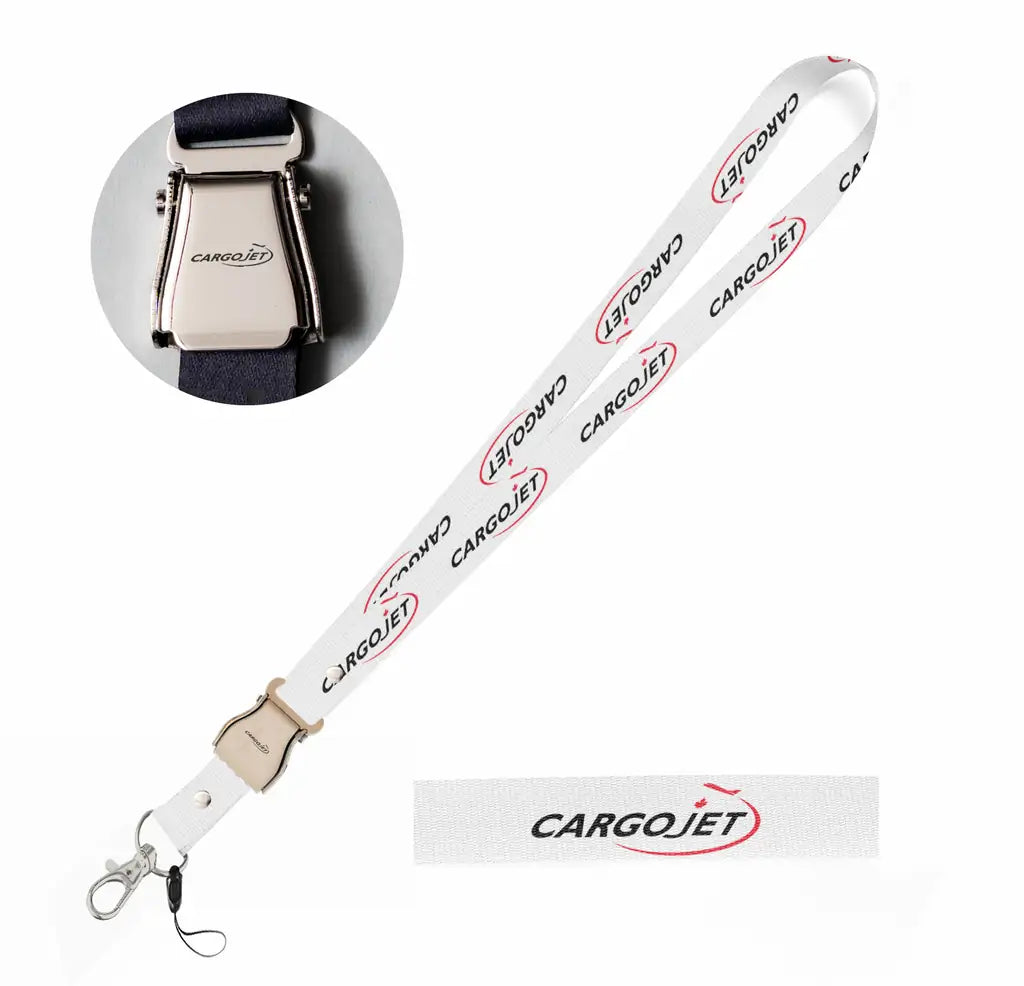 Cargojet seat belt lanyard - white