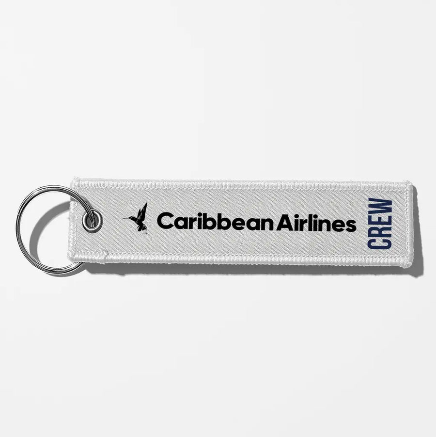 Caribbean Airlines Crew & Staff Tag Key Chains - White - Crew