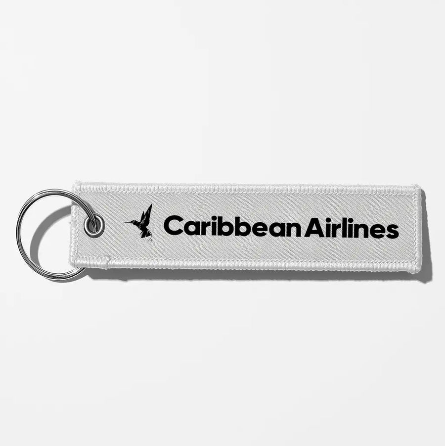 Caribbean Airlines Crew & Staff Tag Key Chains - White