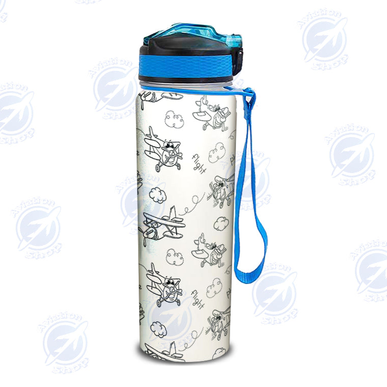 Cartoon Planes Designed Sports Kettles