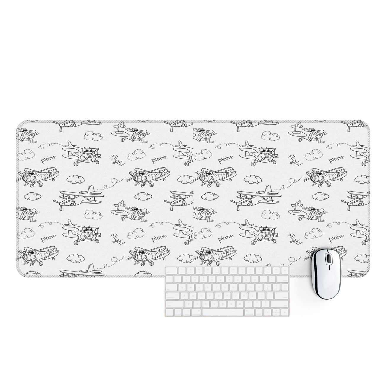 Cartoon Planes Designed Desk Mats