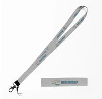 Thumbnail for Cartoon Agusta A129 Mangusta lanyard - light gray