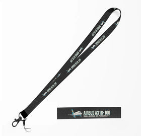 Cartoon Airbus A318-100 Lanyard & ID Holders