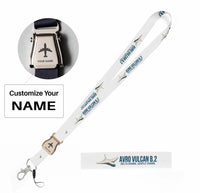 Thumbnail for Cartoon Avro VULCAN B.2 seat belt lanyard - white with name