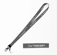 Thumbnail for Cartoon Beechcraft Baron 58 lanyard - gray