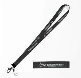 Cartoon Beechcraft T-6A Texan II Lanyard & ID Holders