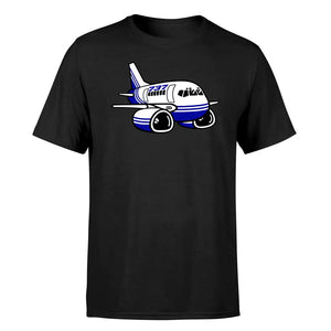 Cartoon Boeing 737 Double-Side T-Shirt