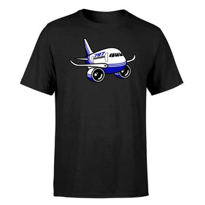 Cartoon Boeing 787 Double-Side T-Shirt