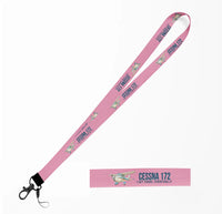 Thumbnail for Cartoon Cessna 172 lanyard - pink