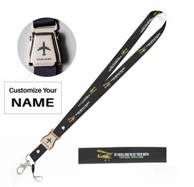 Cartoon De Havilland DH.82 Tiger Moth Lanyard & ID Holders
