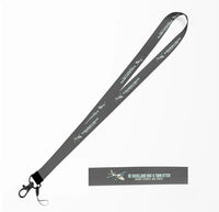 Thumbnail for Cartoon De Havilland DHC-6 Twin Otter lanyard - gray