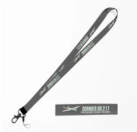 Thumbnail for Cartoon Dornier Do 217 lanyard - gray