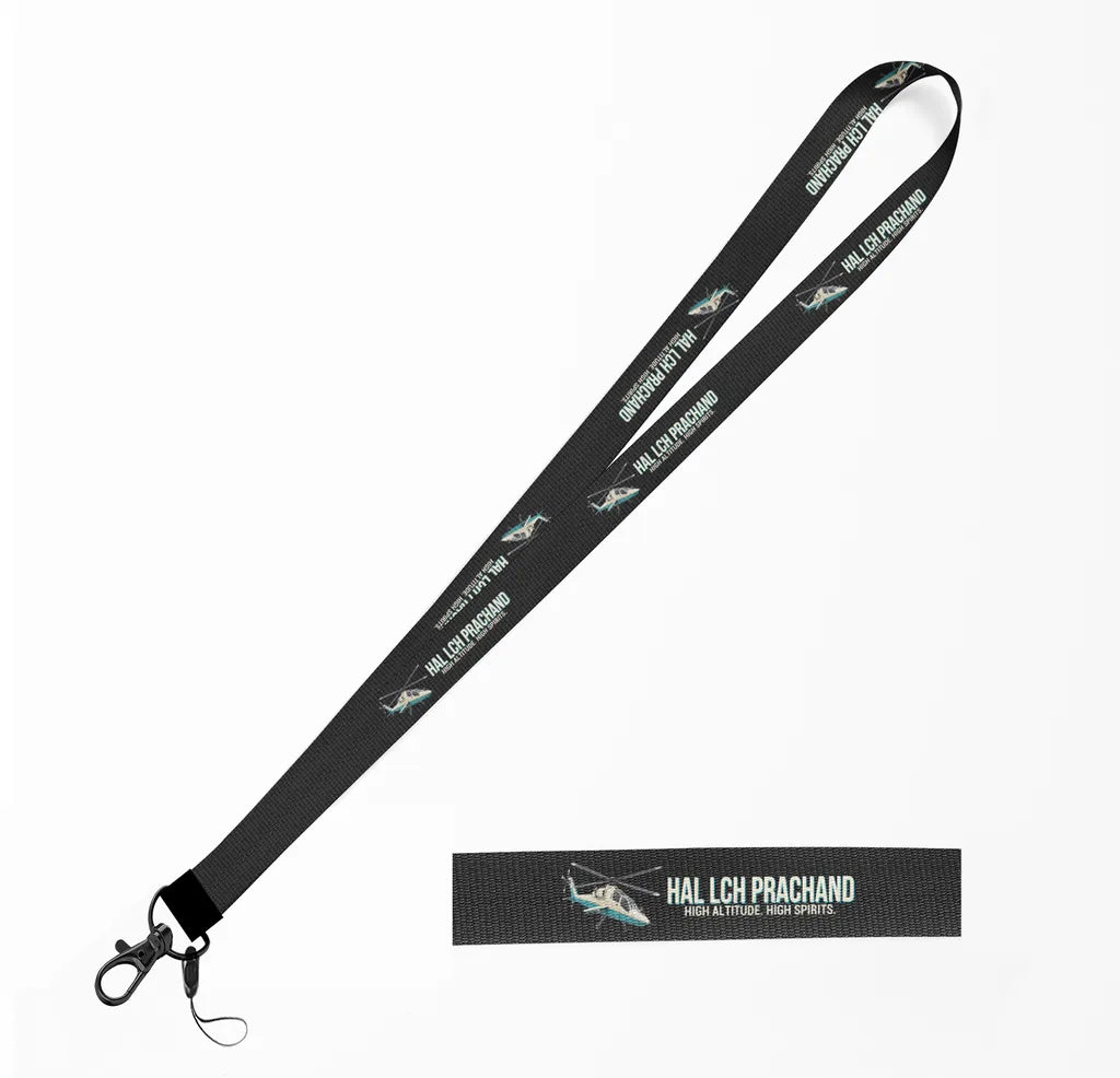 Cartoon HAL LCH Prachand lanyard - black