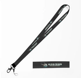 Cartoon Hiller OH-23B Raven Lanyard & ID Holders