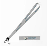 Thumbnail for Cartoon Junkers Ju 87G-2 Stuka lanyard - light gray