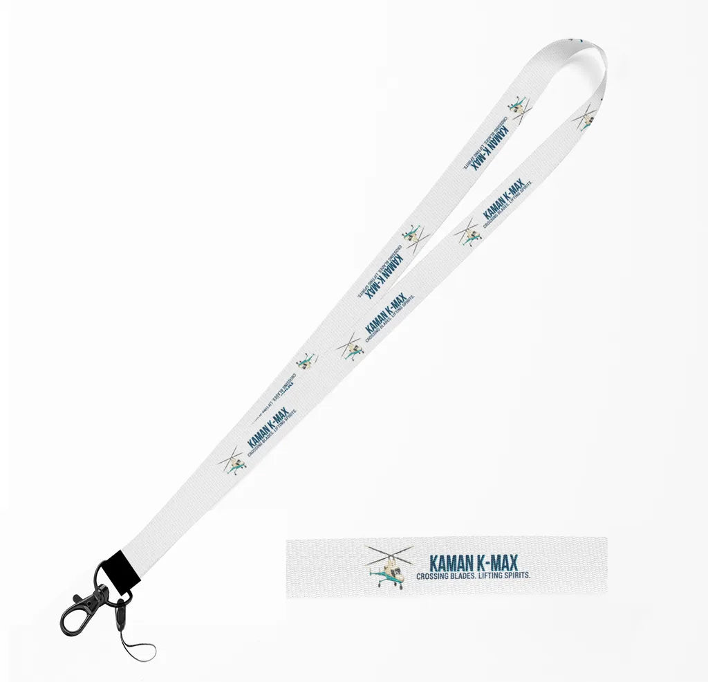 Cartoon Kaman K-MAX lanyard - white
