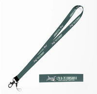 Thumbnail for Cartoon LTV A-7E Corsair II lanyard - dark green