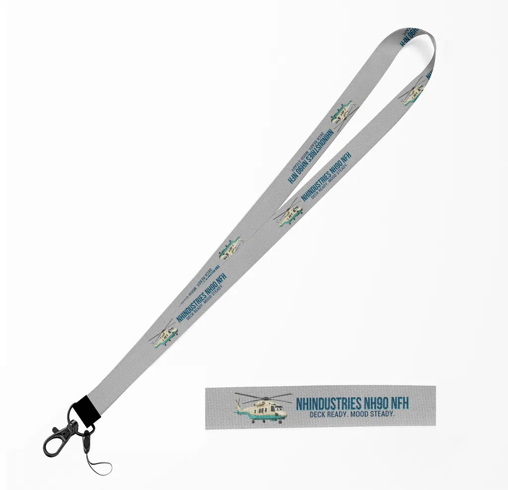 Cartoon NHIndustries NH90 NFH Caïman lanyard - light gray