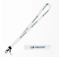 Thumbnail for Cartoon Nakajima Ki-43 Hayabusa lanyard - white