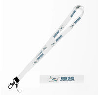 Thumbnail for Cartoon Robin DR400 lanyard - white
