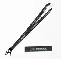 Thumbnail for Cartoon Ryan FR-1 Fireball lanyard - black