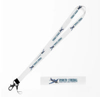 Thumbnail for Cartoon Ryan FR-1 Fireball lanyard - white