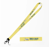 Thumbnail for Cartoon Soko G-2 Galeb lanyard - yellow