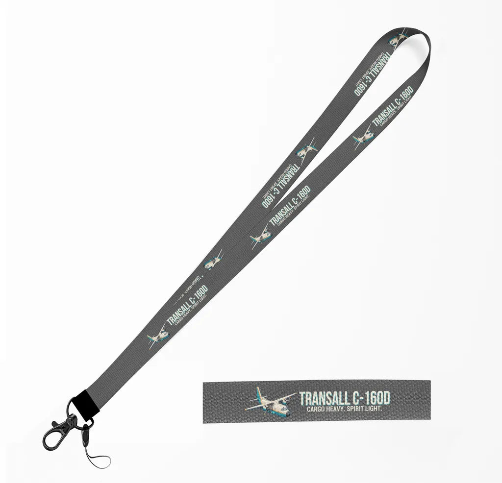 Cartoon Transall C-160D lanyard - gray