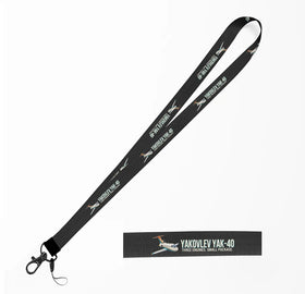 Cartoon Yakovlev Yak-40 Lanyard & ID Holders