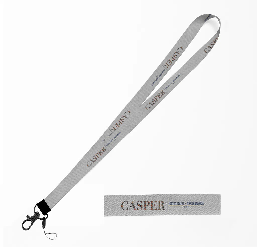 Casper City Series lanyard - light gray