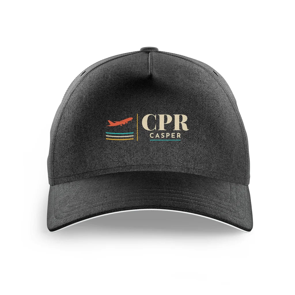 Casper–Natrona County International Airport (CPR) printed hat - black