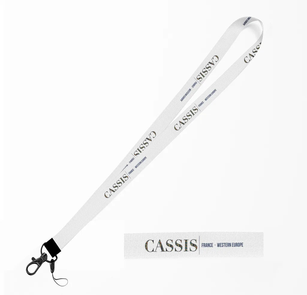 Cassis City Series lanyard - white