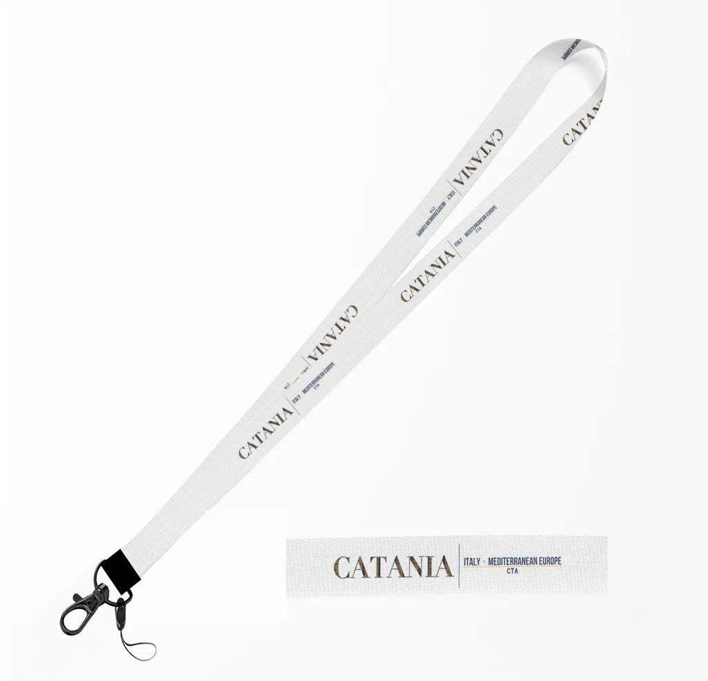 Catania City Series lanyard - white